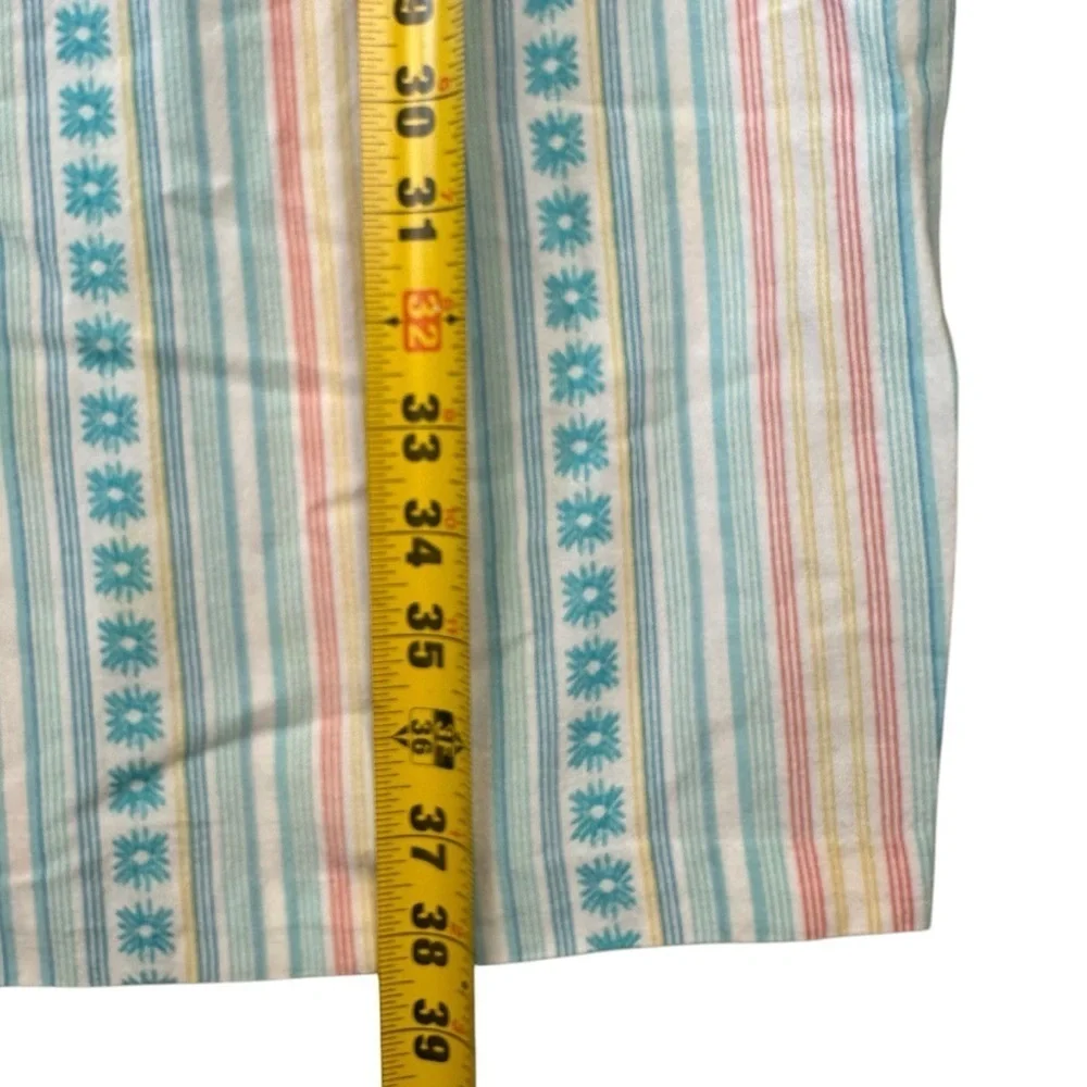 Go Softly Patio House Dress Women's Medium Teal Flowers. - Picture 5 of 6